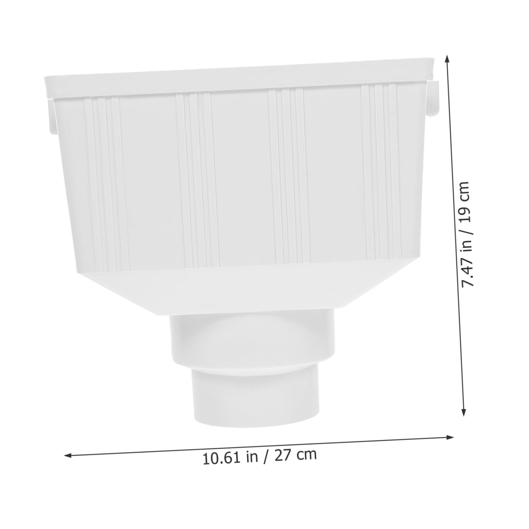 Desviador de Lluvia para Bajante PVC, Plástico Blanco, Instalación Fácil