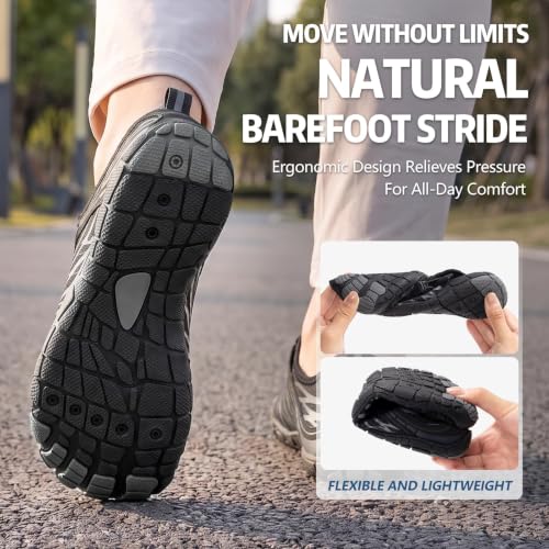 Image of Hike Barefoot Shoes Women's Men's Walking Running Gym Trainers Wide Fit Non-Slip Lightweight Outdoor Swim Surf Water Shoes