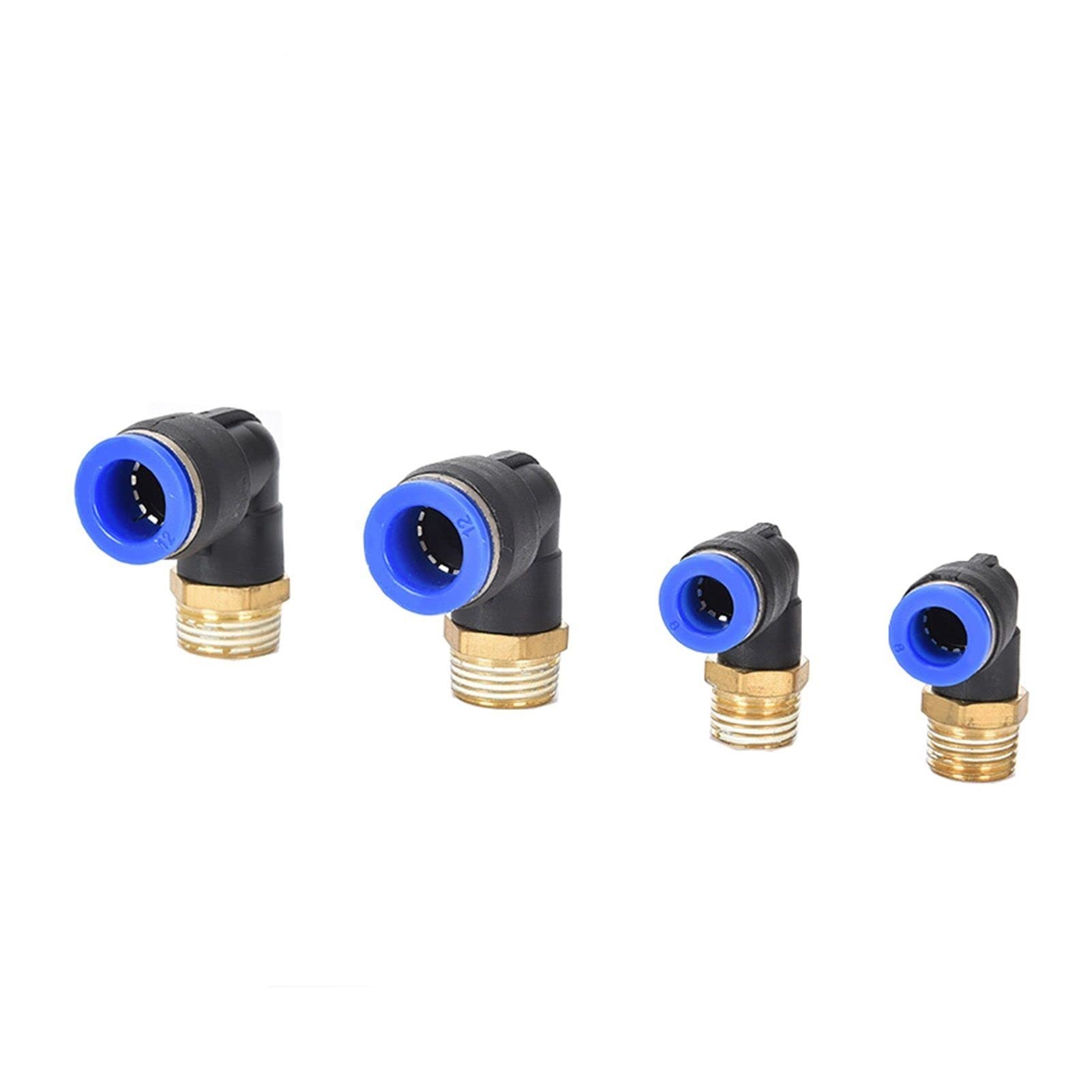 ZZSRJ Accesorios de Aire neumáticos PL 4 mm 6 mm 8 mm Hilo 1/8 "1/4 3/8 1/2 Accesorios de Manguera Recta Tubería Accesorios rápidos (Color : PL8-04, Specification : 20pcs)