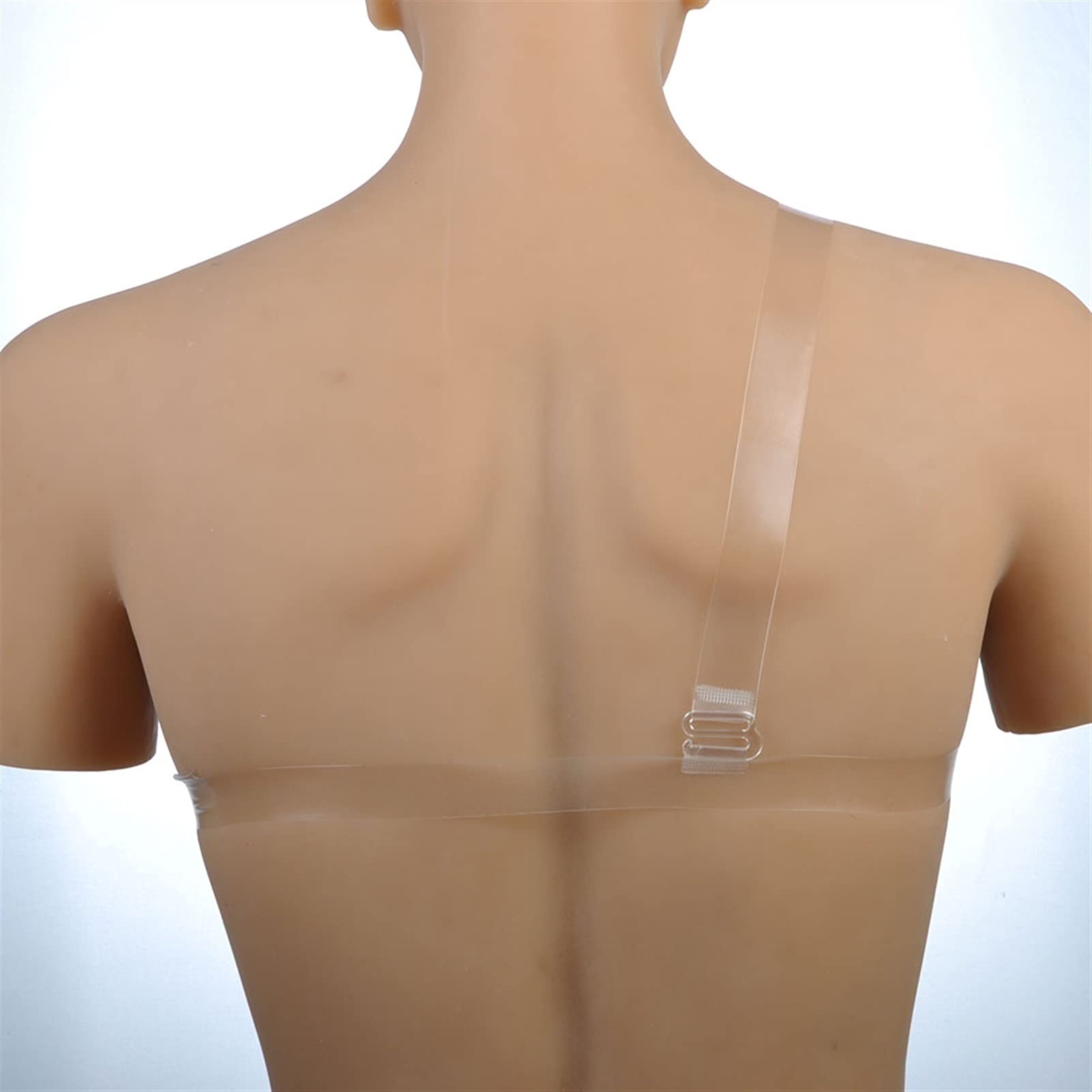 Sujetador de Bolsillo Especial Forma de Seno de Silicona Pechos Falsos para Mastectomía, Pechos De Silicona Lado Derecho Izquierdo Un Solo Hombro con Correa Ajustable para Prótesis