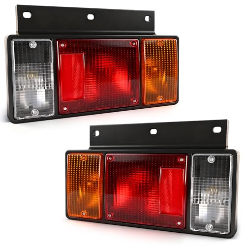 Image of Tail Light Bar Kit for Isuzu NPR 1987-2010, NPR-HD 1999-2010, NQR 1995-2010, NRR 2005, FSR 1987-1996, FRR 1995-1998 Replace Rear Truck Tail Lamp Lights, Halogen With Bulbs