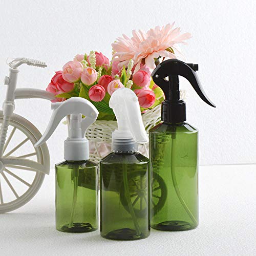 Preisvergleich Produktbild Grüne Alkoholsprühflasche mit Handabzugssprühgerät, für ätherisches Öl, Wasser, Küche, Bad und Reinigung, zufälliger Sprühkopf, 5er Pack-150 ml