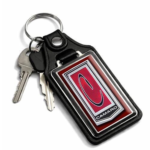 Image of Brotherhood Car Key Chain for Camaro - Classic Models Keychain for Men and Women Gift Key Ring - Dark Red - 2nd Gen 71-73