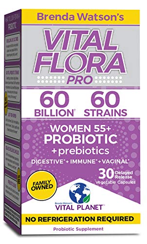 Vital Planet - Vital Flora 60 /60 Women 55+ Shelf Stable Probiotic 30 capsules