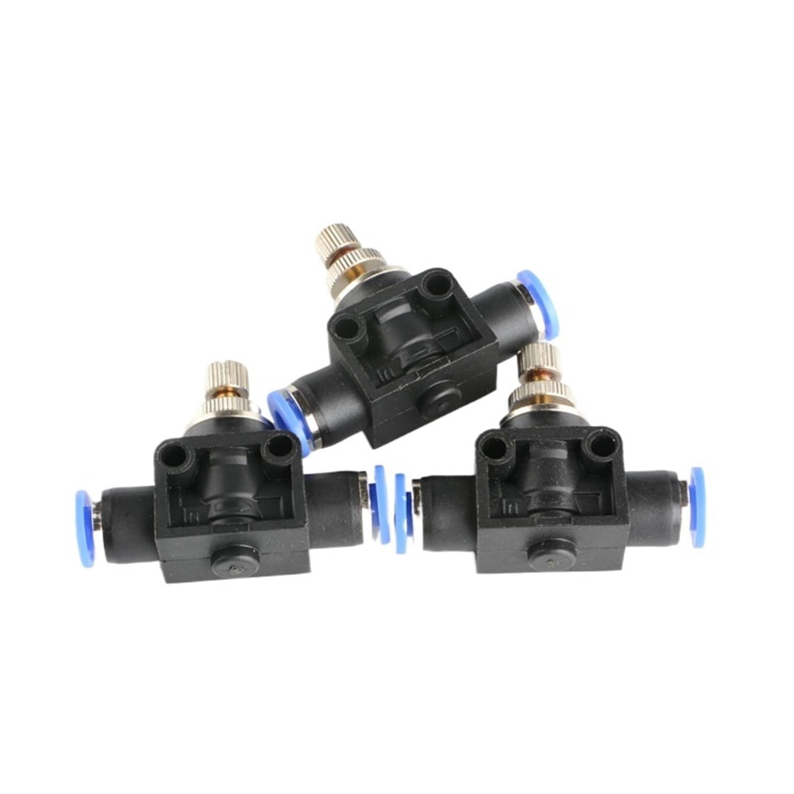 1 pieza de conector PA/SA, componentes manuales, unión de plástico, regulador recto, válvula de mariposa, tubería de empuje rápido, accesorios neumáticos(PA06 6mm)