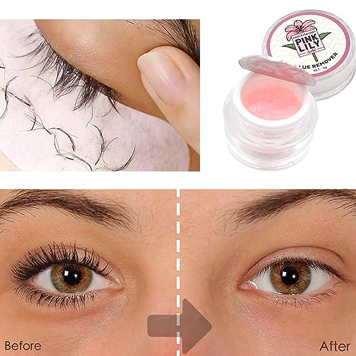 Eyelash Extension Remover Cream, Professional Eye Lash Glue Removal Cream Low Irritation Fast Acting Removing Glue Cream for Sensitive Lash Cleanser Eye Makeup - Image 6