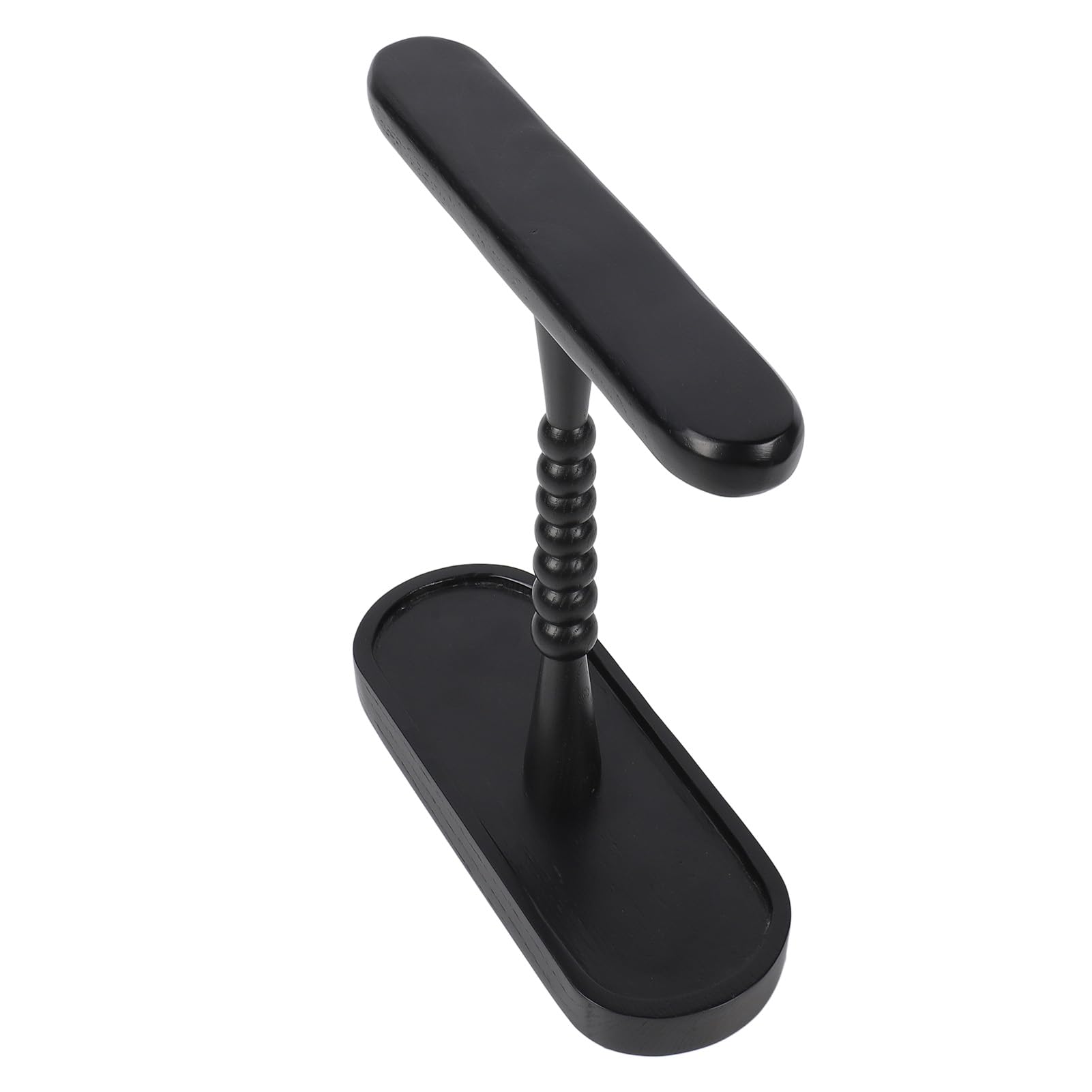 Supporto Universale per Cuffie, Base in Legno di Noce (BLACK)