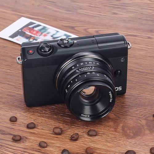 Image of Brightin Star 35mm F1.7 Lens for Fujifilm XF-Mount Mirrorless Cameras, APS-C Manual Focus Large Aperture Prime Humanistic Lens Fit for XT5, XT4, XT30, XPRO3 /2, XT200, XS10, XA7, XE4, XH1(Black)