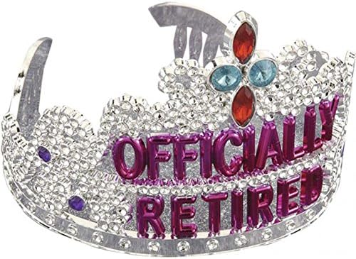 Rubies Adult Forum Novelties Officially Retired Retirement Tiara Party Supplies, As Shown, One Size US