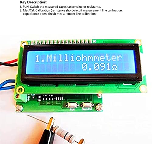 Image of High Precision HR390 Milliohm Meter 0.001-120Ω Ohmmeter Low Resistance Tester Capacitance Meter Testing Module