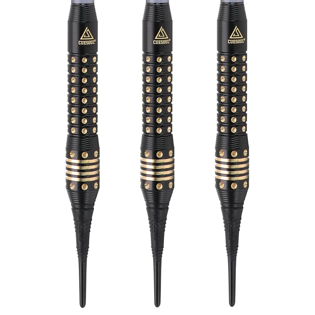 CUESOUL Black Scorpion Deluxe Dardos de plástico Set with Luxury