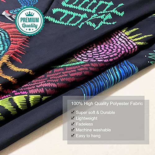 Auden Arctic Tapestry Wall Hanging Dragon Asain Style, Bohemian Hippy Mat Dark Trippy Ocean Wave, Multiple Use, Perfect For Meditaion, Home Decoration And Gifts (59.1" X 78.7"/150Cm X 200Cm) #TOP5