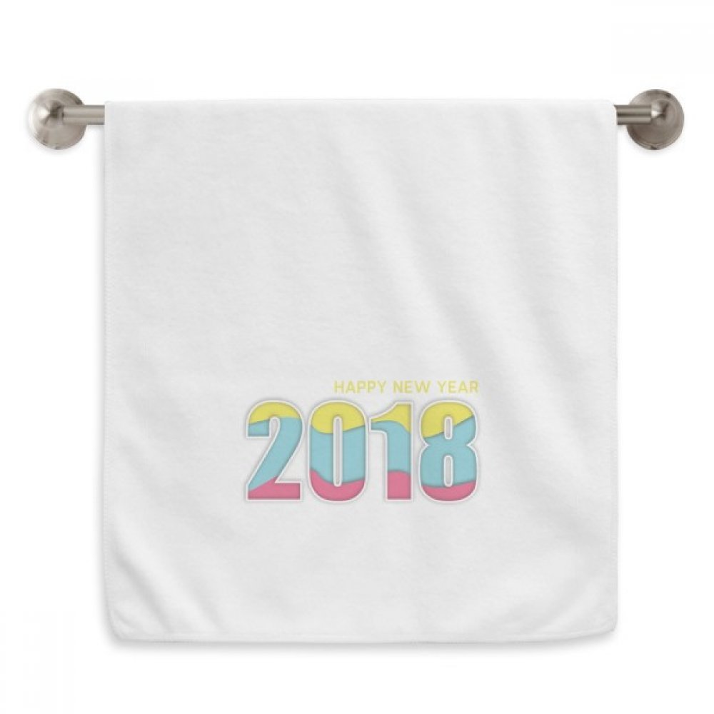 Serviettes moelleuses Bonne année Diadème en blanc format 13x29 pouces