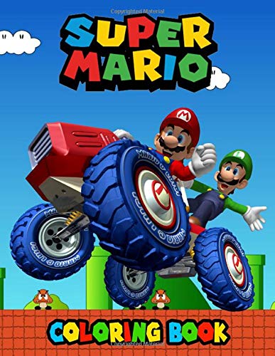 Super Mario Coloring Book: Jumbo Coloring Book Super Mario With over 50 Premium Images For Kids of All Ages