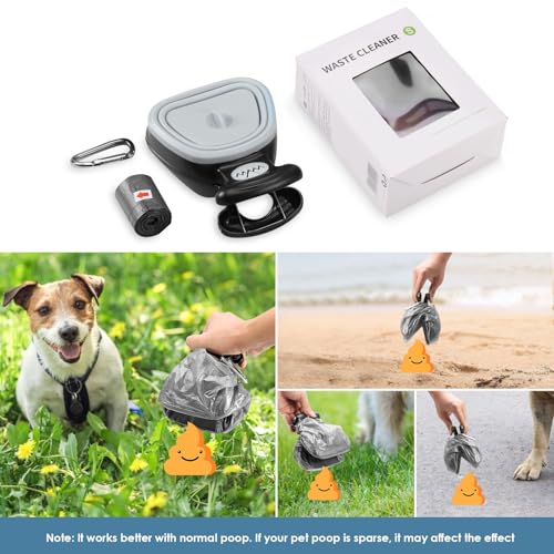 Image of Pooper Scooper, Expandable Pet Poop Picker, Portable Dog Pooper Scooper for Small and Large Dogs, Waste Bag Storage Compartment, A Roll of Trash Bag