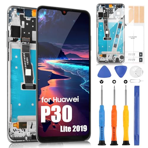 Écran pour Huawei P30 Lite LCD Remplacement Vitre Tactile Châssis Nova 4E