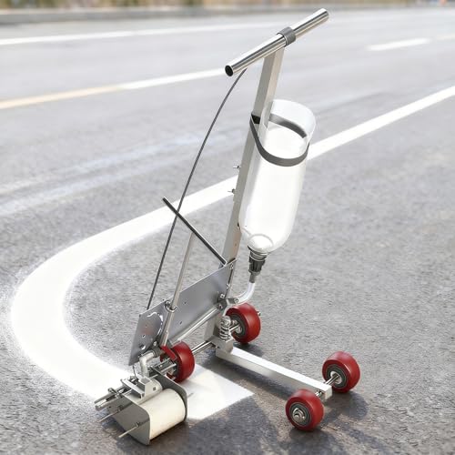 Fablestoryem Machine de Traçage de Lignes, Traceur de Lignes pour Peinture sur Béton, Applicateur de Marquage de Voies, Largeur 5/10/15 cm, Hauteur Réglable, Convient...
