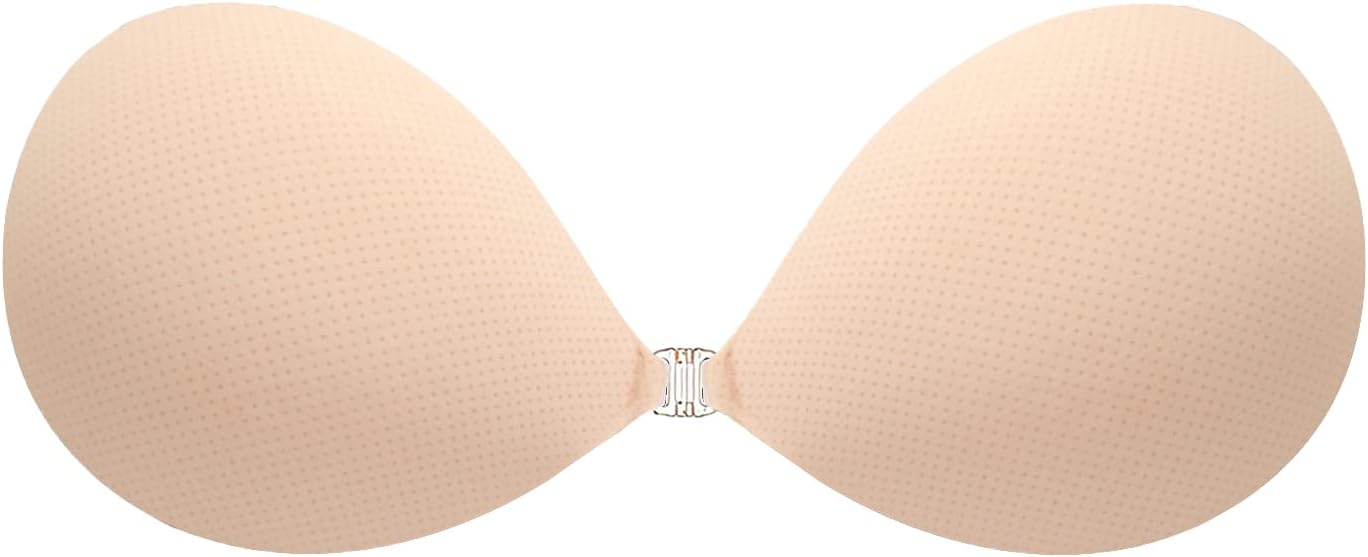 MITALOO Adhesive Bra Invisible Sticky Strapless Push up Backless Reusable Silicone Covering Nipple Bras