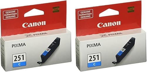 Canon CLI-251 cian compatible con iP7220, iP8720, iX6820, MG5420, MG5520MG6420, MG5620MG6620, MG6320, MG7120, MG7520, MX922MX77 22 Impresoras