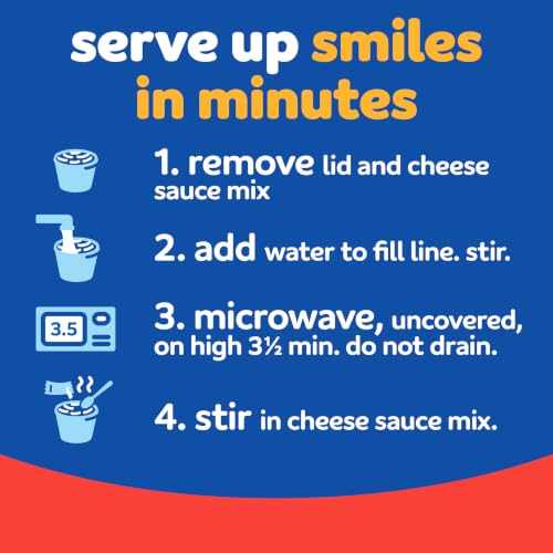 Image of Kraft Mac and Cheese Dinner, 4 Microwaveable Cups, Triple Cheese, 2.05 oz