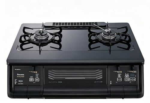 �p���} PA-380WA-R-13A+PGDL-50B �e�[�u���K�X�R���� ��59cm �u���b�N�v���`�i �E���Η� �s�s�K�X�p ���N�b�N�O�����t�Z�b�g(�u���b�N) everychef(�G�u���V�F�t)