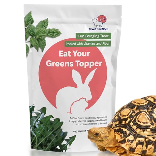 Snout and Shell 1.75 oz Eat Your Greens Topper – Natural Foraging Treat for Rabbits, Guinea Pigs & Chinchillas