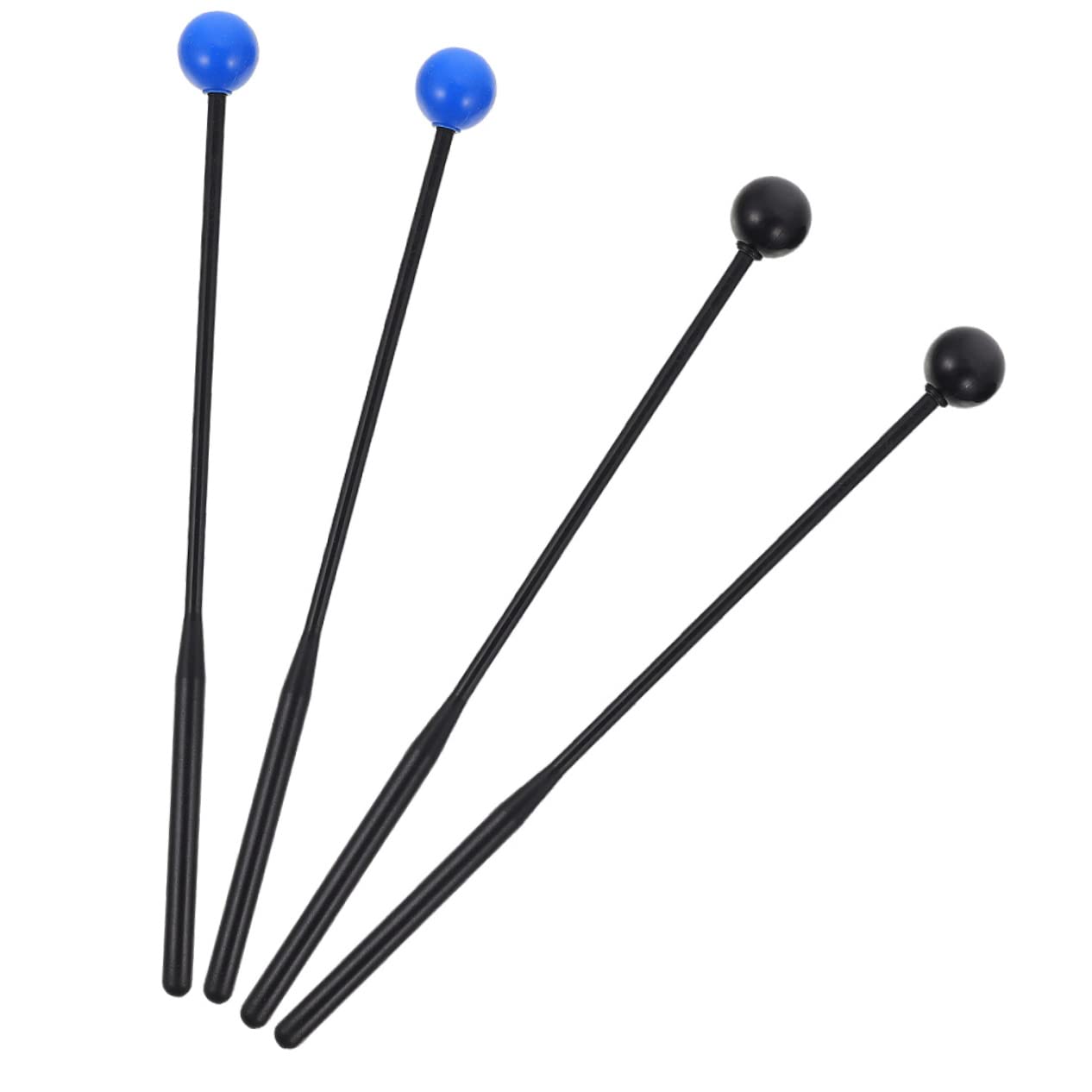 Beaupretty 8 Pares de Goma para Xilófono y Marimba con Mango Plástico Ergonómico Mallets de Percusión para Principiantes y Instrumento Musical Seguro y Fácil de Usar