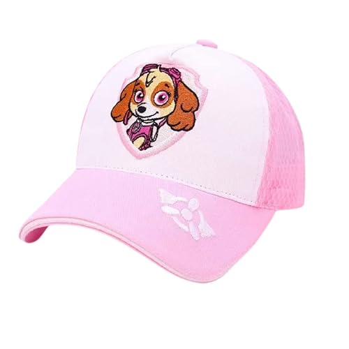 パウ パトロール キャップ 帽子 子供 46cm-54cm 調整可能 コーデ アクセント キュート 上品 春夏 旅行 クリスマス プレゼント カジュアル ヒップホップ (ピンク7)