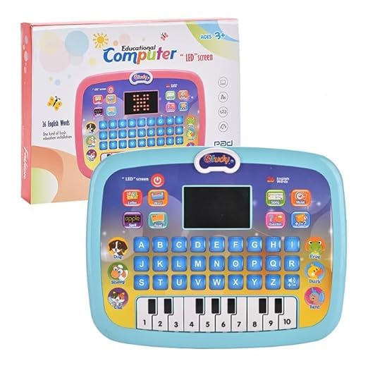 Image of Braintastic Kids Learning Laptop Toy with LED Screen & Music | Educational Computer Piano Tablet for Toddlers | Fun Activity & Learning Toy for Boys & Girls (Computer Laptop with Piano)