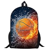 Mochila de futebol - Mochila escolar infantil de basquete ..., Laptop, Basketball, 17 Inch