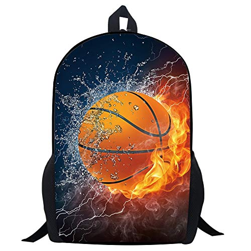 Mochila de futebol - Mochila escolar infantil de basquete ..., Laptop, Basketball, 17 Inch