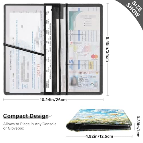 Organizador de cuero para documentos miniatura 3
