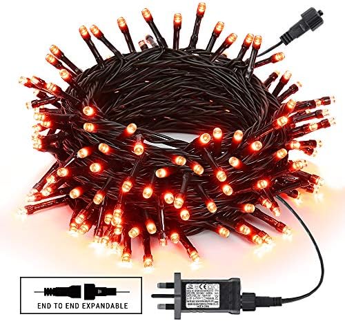 Joomer Christmas Tree Lights Outdoor, 20M 200LED Fairy Lights Mains Powered Waterproof, 11 Modes Color Changing String Lights Remote Timer Dimmable for Indoor Xmas Party Decorations(White+Multicolor)