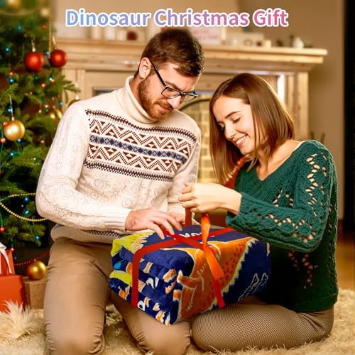 Image of COMFAR Dinosaur Blanket for Boys, Dinosaur Glow in The Dark Blanket for Kids /Toddler /Baby, Soft Fleece Blankets and Throw, Birthday 40 inchx 50 inch