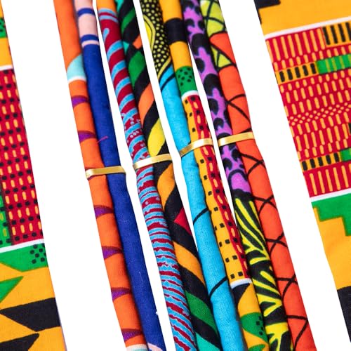 African Print Waist Belts Ankara Women's Colorful 8-Strand Rope Belt Accessory4