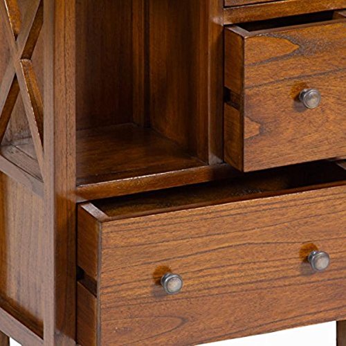 Estantería Madera de mindi (87 x 46 x 23 cm) - Colección Franklin by Craftenwood
