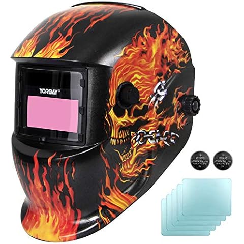 Máscara de soldar YORBAY con 5 lentes de repuesto Cover