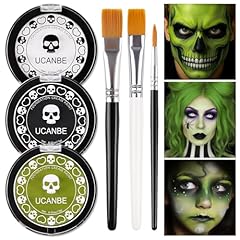 Black+White+Ogre Green+3Pcs Brushes