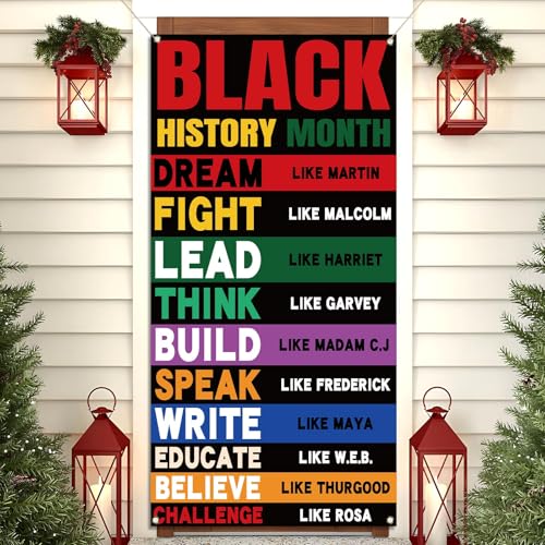 Buxiuer Black History Month Door Cover