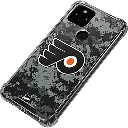 Skinit Clear Phone Case Compatible with Google Pixel 4a 5G - Officially Licensed NHL Philadelphia Flyers Camo Design