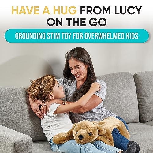 Image of FRIENDLY CUDDLE Weighted Lap Blanket for Kids & Adults - Kids Weighted Blanket - ASD, Sensory Processing Weighted Stuffed Animals Dog Toy - Microwavable Weighted Lap Pad for Kids, 5 Lbs.