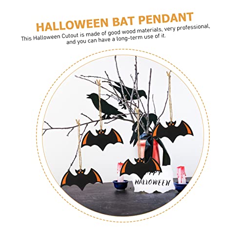 Murciélagos de madera Halloween PRETYZOOM 100 uds para decoración 6