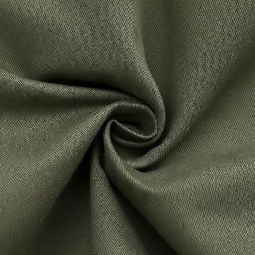 Image of Oymyakon Men's 6 Inch Shorts Casual Cotton Flat Front Chino Shorts Summer Elastic Waist Pull On Short with Pockets