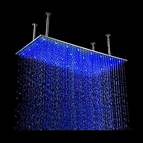 Cascada Ceiling Mount Rainfall LED Shower Head, (include Shower Arm) (24