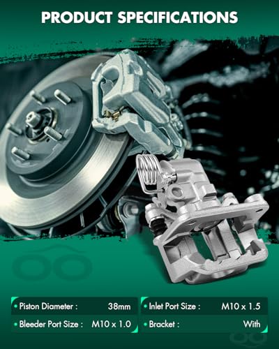 Image of SCITOO 18B4825A Rear Left Driver Side Brake Caliper Fits For Ford For Mustang 1999-2001 2003-2004, With Bracket,1PC