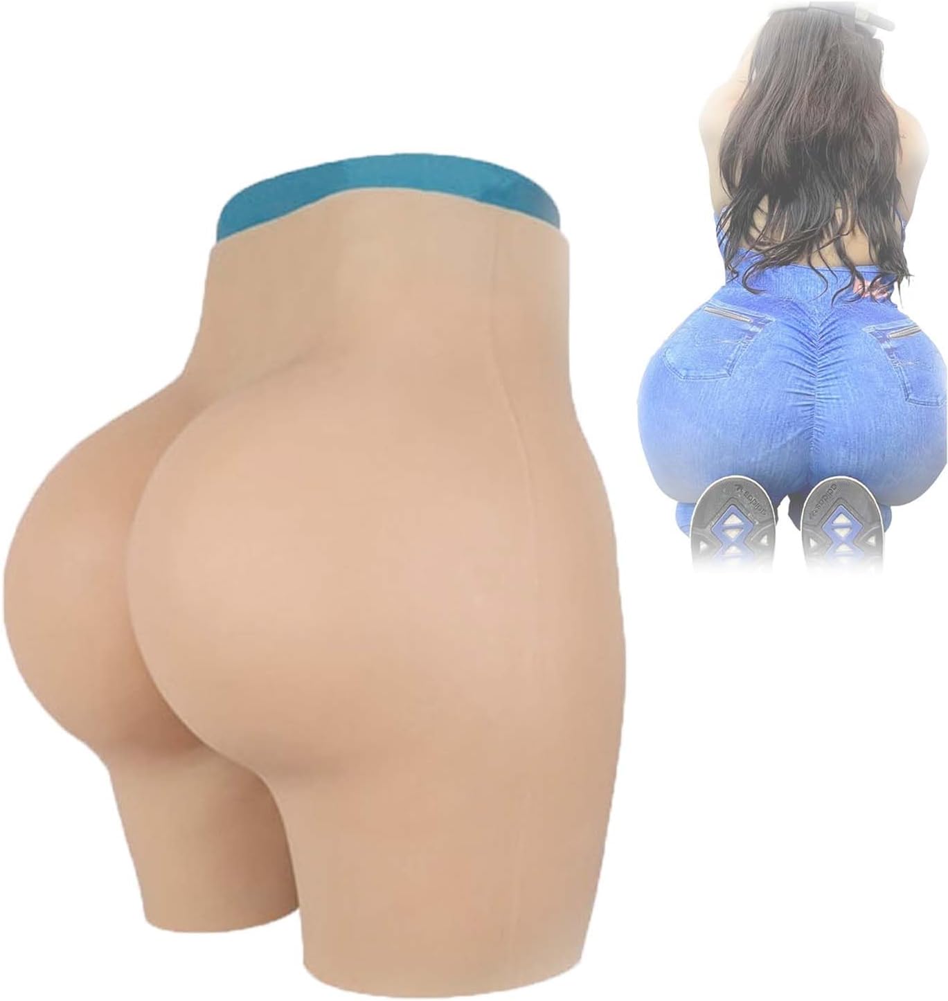 GAOLEI Silicone Panties Can Be Inserted Open Crotch Boxer Briefs Shape Wear Male to Female for Transgender
