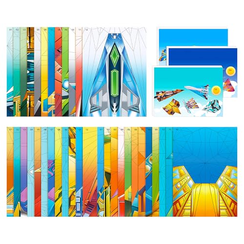 Planeador Genérico de Poliestireno - Modelos De Aviones Ligeros De Papel | Juguetes Volantes De Exterior Envueltos | Modelos De Aviones Lanzamiento Para Jardín, Fiestas Y Juegos Aéreos Para Niños