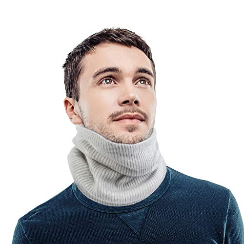 Chalier Fashion 2 Pack Unisex Schal Winter Loop Strickschal Schlauchschal für GehenLaufski Outdoor Täglicher Verschleiß Damen Herren