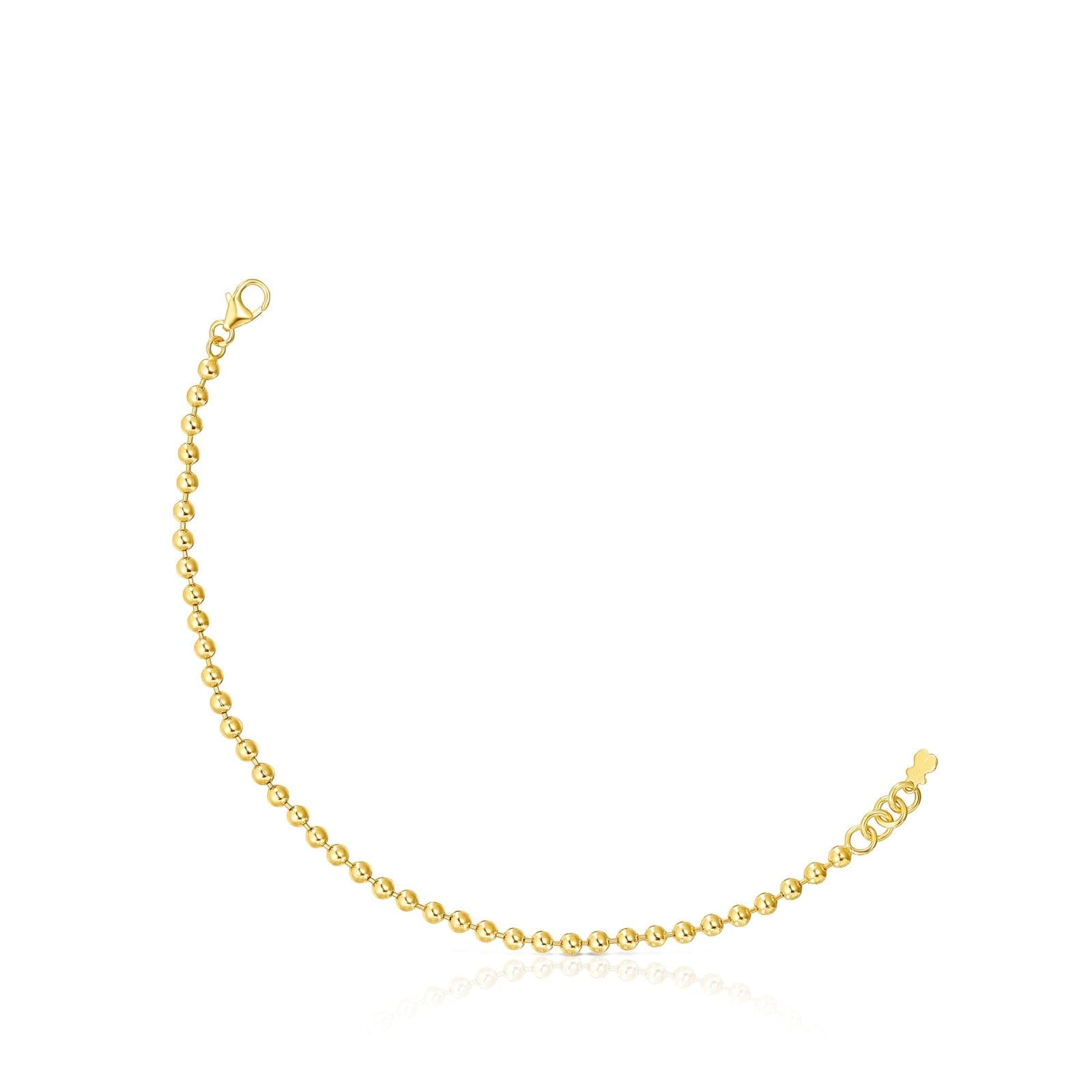 TOUS Pulsera con baño de oro 18 kt sobre plata Gloss