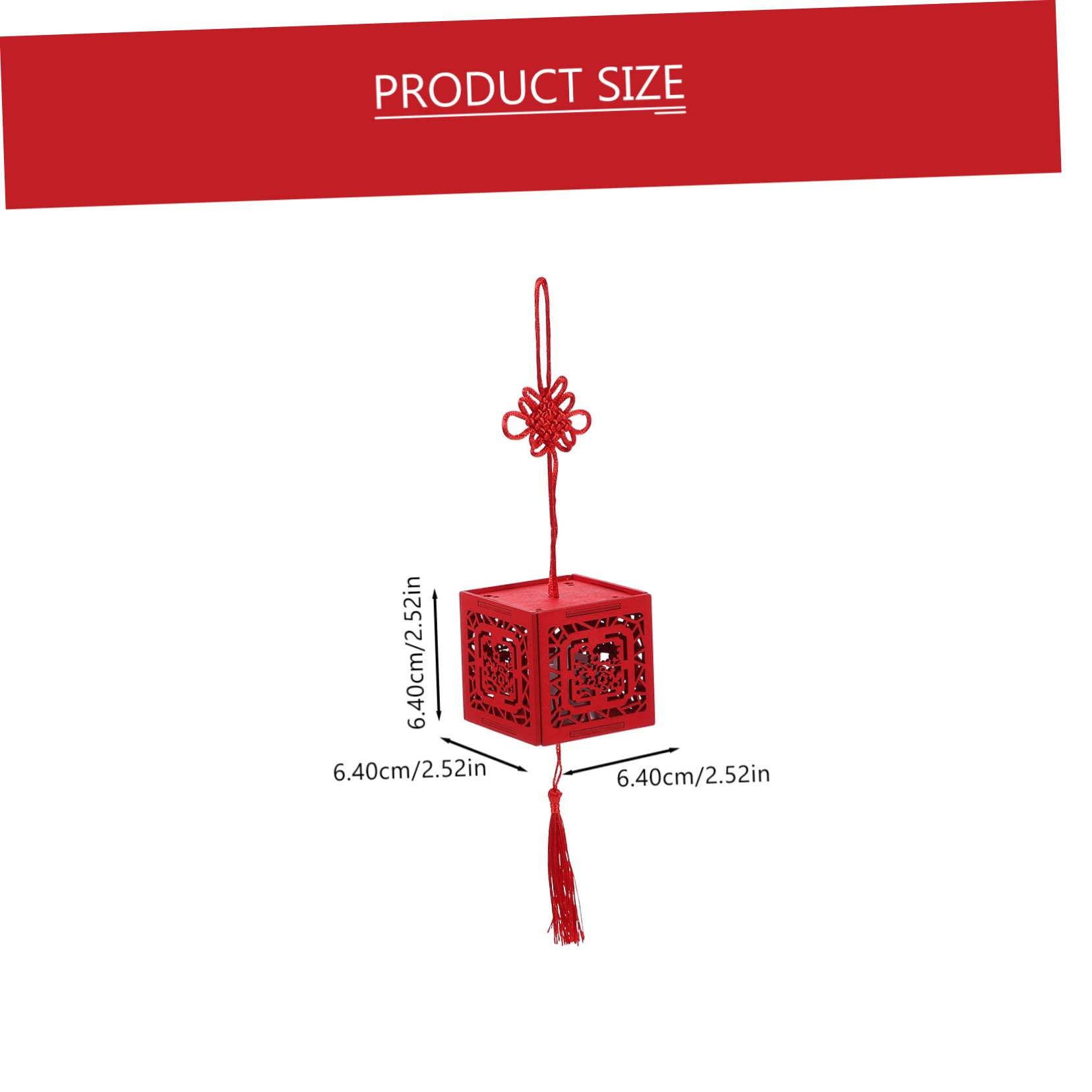 Housoutil 1 Set for Outside Lamp Lights Glowing Glowing Material Luminous Kit New Year Hanging Wooden